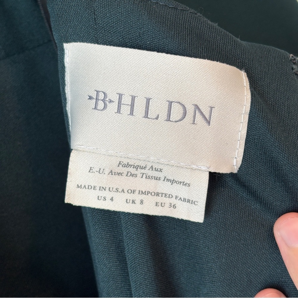 BHLDN green London Crepe Dress 4 - Picture 14 of 15